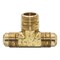 Thrifco Plumbing No. 45 1/4 Inch x 3/8 Inch Brass Flare MIP Tee 6945005 - alternate 1